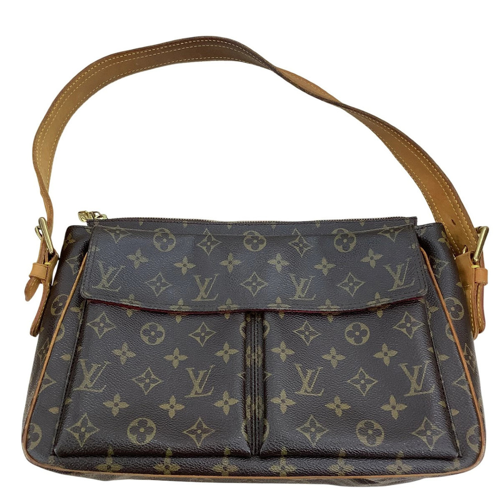 Louis Vuitton Monogram Vivacite Shoulder Bag Brown